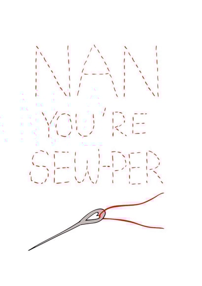 sew sewing Birthday Card 18170 created by Wild Housecat Designs