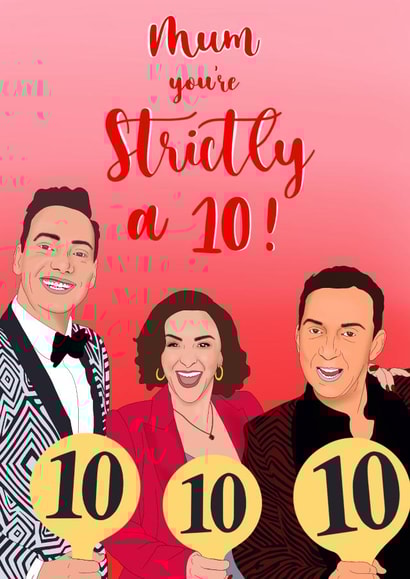 Funny Mothers Day Card - Strictly Come Dancing - Pun - Mum You're Strictly A 10 created by Alexa Makes Cards