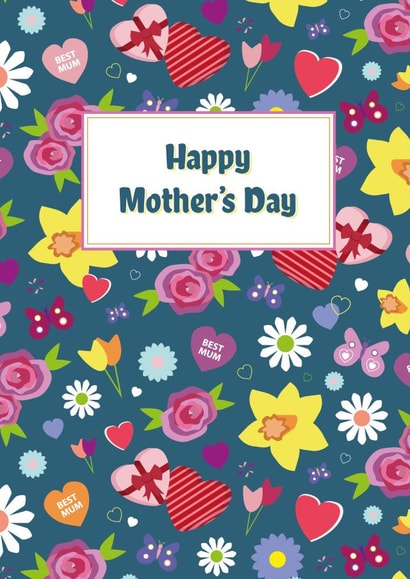 Mother's Day Spring Flowers card created by Roger Bear Designs