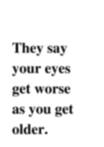 Blurry Eyesight Ageing Birthday Card created by Meg's Creative Outlet