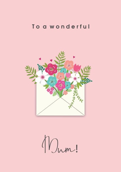 wonderful mum Mothers Day Card 27369 created by Sabah Designs