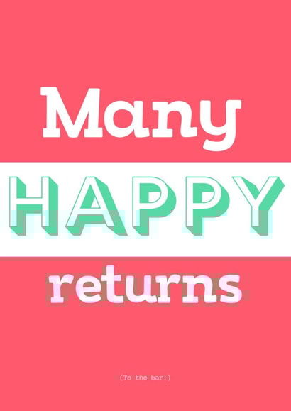 happy returns Birthday Card 11891 created by Whaley Nice Designs