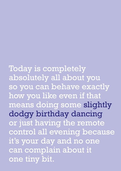 birthday for him Birthday Card 21388 created by The Right Lines