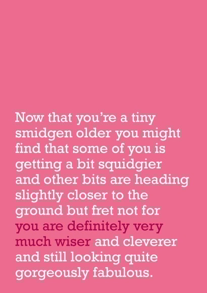 friend older Birthday Card 21390 created by The Right Lines