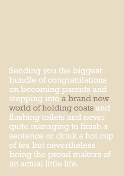 biggest bundle New Baby Card 21395 created by The Right Lines