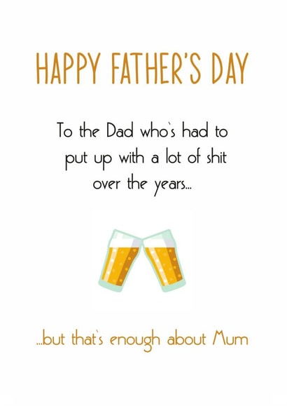 father dad Father's Day Card 16363 created by Totally Mailed It