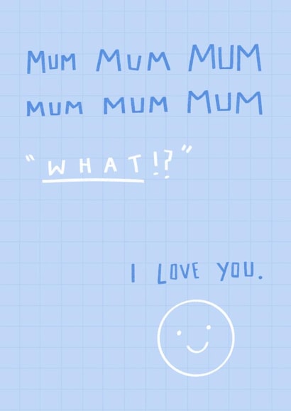 mum silly Mothers Day Card 40997 created by Kerri Brown