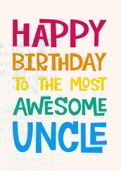 Uncle Birthday Card created by Poppy Lane