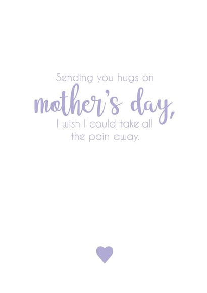 I wish i could take the pain away born with angel wings Mothers Day Card 39565 created by Kimberley dobison
