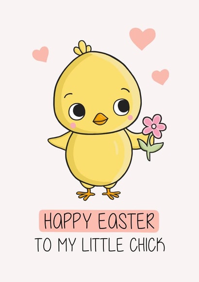 Chick Little Chick Easter Card 17300 created by Creaternet