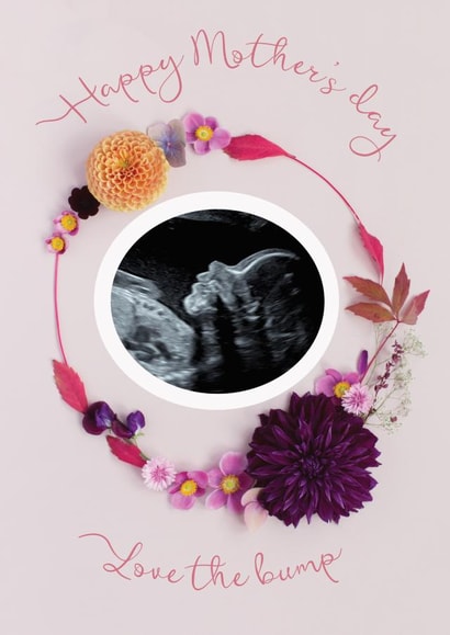 love the bump Mothers Day Personalised Photo Card 8406 created by Love Lila Photography