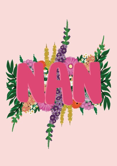 Pretty Mothers Day Card - Nan - Flowers created by Jessica Morgan-Helliwell