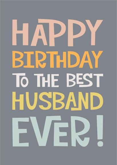 Best Husband Birthday Card created by Poppy Lane