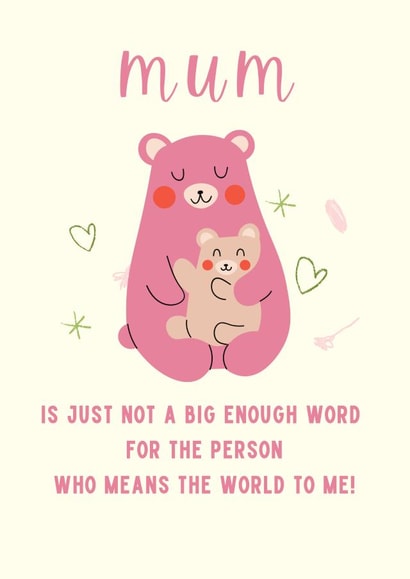 mum animals Mothers Day Card 21973 created by Shorty Designs