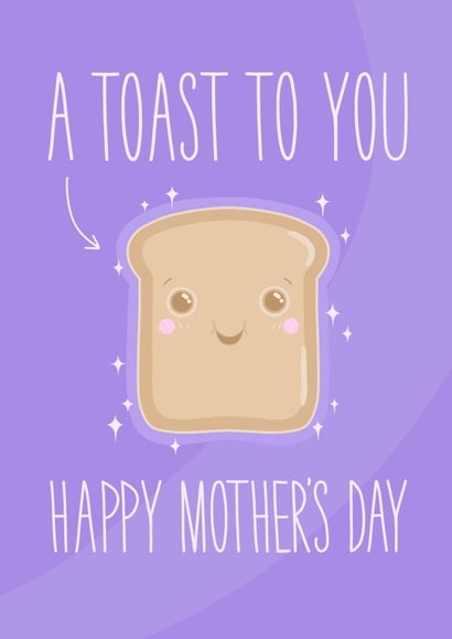 Toast to you Mother's Day card created by Stripy Fish Designs