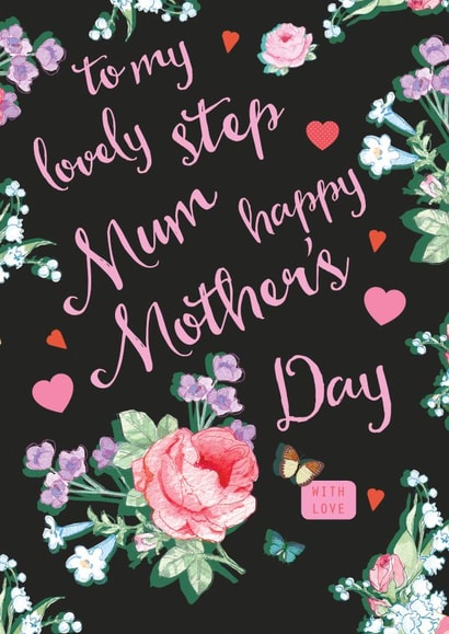stepmum flower Mothers Day Card 25232 created by Siobhan at april rose