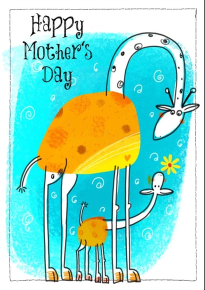 Happy Mother's Day, cute Giraffe card created by Shereen M Designs