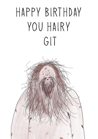 scruffy git Birthday Card 21982 created by Cheeky Cards by Ginger