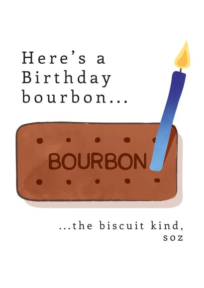 bourbon biscuit Birthday Card 19062 created by Picture Perfect