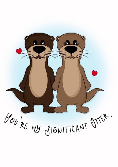 Significant Otter Card created by Samantha Cavalier