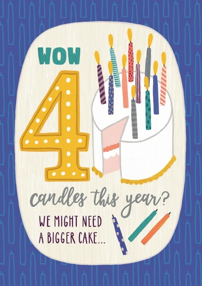 40th Birthday Card created by Made by Burbs