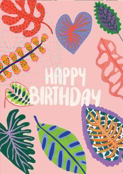 Floral Birthday card created by Jessica Morgan-Helliwell
