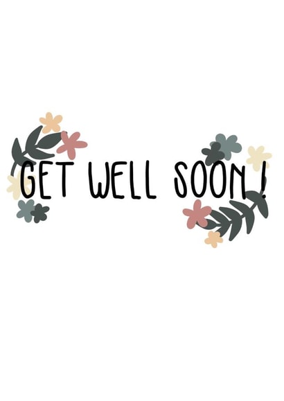 Get Well Soon floral card created by Designs by Amz