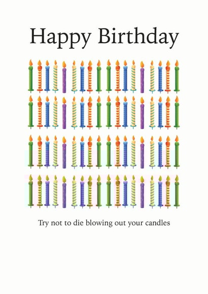 funny cheeky Birthday Card 21988 created by Natalie Jones