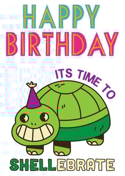 turtle shell Birthday Card 21957 created by JRStudios