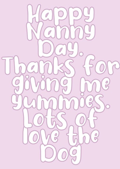 Nanny day Mother’s Day Card 48603 created by Robyn Hoddell