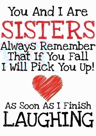 sisters fall Birthday Card 16577 created by Glenn Eldridge