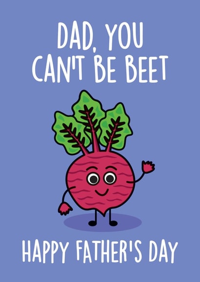 beetroot dad Father's Day Card 31092 created by Thirty Mussels