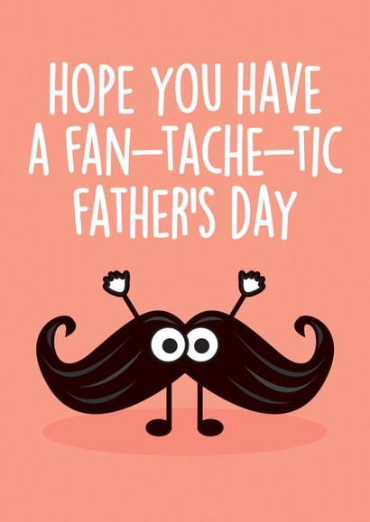moustache fantastic Father's Day Card 31093 created by Thirty Mussels