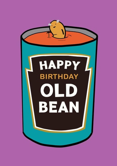 old bean bean Birthday Card 17046 created by Kewl cards