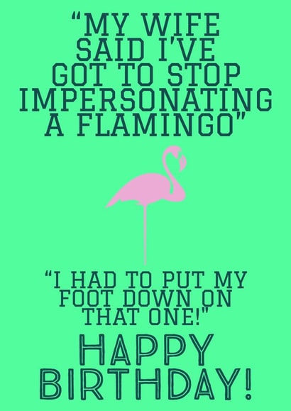 funny joke Birthday Card 12445 created by Knees-up!