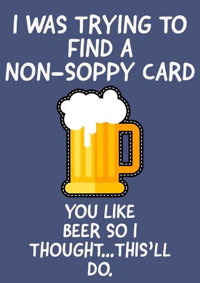 Beer birthday card created by Knees-up!