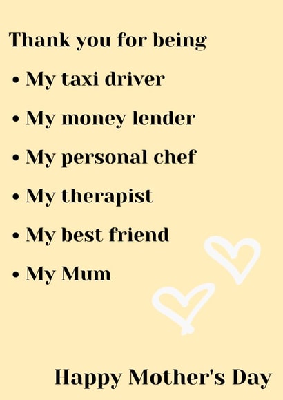 Mother's Day Funny Card 48228 created by Emily Clarkson