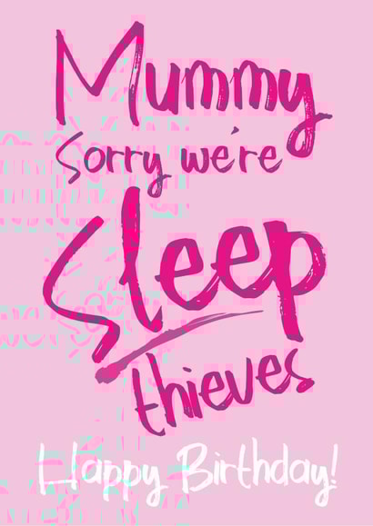 mummy birthday Card 31748 created by Tiger Feet Creations