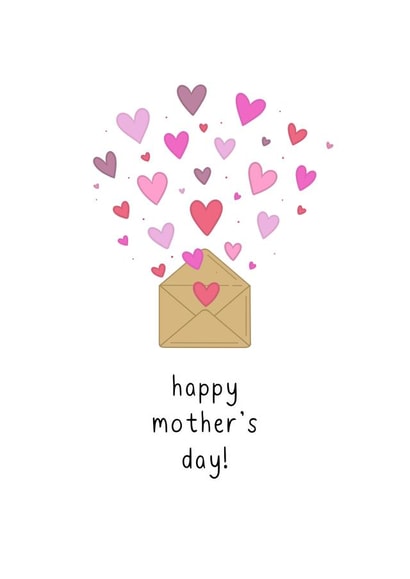 Classic Mothers Day Card - Mum - Envelope - Happy Mother's Day created by Bryony at SQUISHO