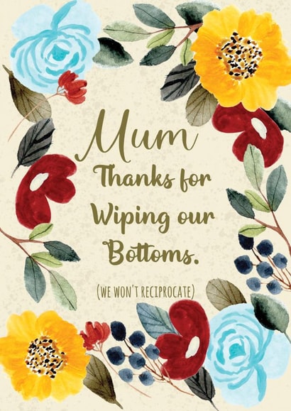 floral flowers Mothers Day Card 48621 created by Button Nose & Dimples
