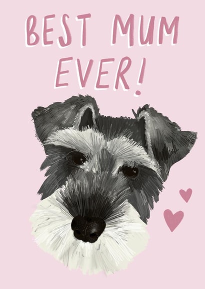 Schnauzer Dog Card 21098 created by Soph AC Studio
