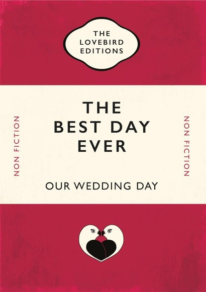Best day ever Wedding day card created by Yay Days
