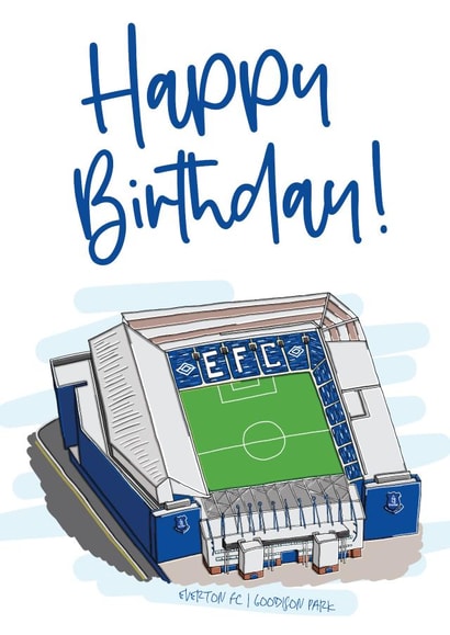 everton fc the blues Birthday Card 21245 created by Moo & Snip
