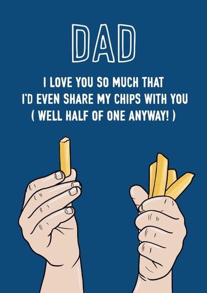 Dad Chip Lover Card created by Adam Regester