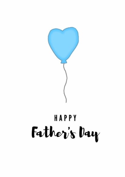 Blue balloon Father's Day Card created by SmallsDesigns