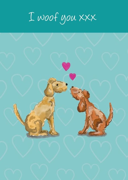 Anniversary card created by two poos