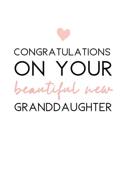 congratulations on New Baby Card 5893 created by Word Up Creative