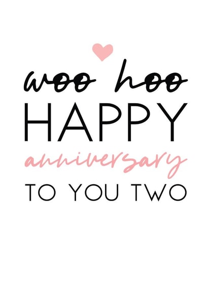 heart woo Anniversary Card 5899 created by Word Up Creative