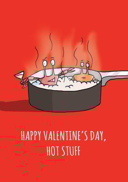 Hot stuff Valentine's Day Card created by Tom Ayliffe
