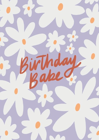 Birthday Babe Lilac Daisies Card created by Sophie Potter